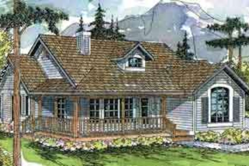Home Plan - Farmhouse Exterior - Front Elevation Plan #124-406
