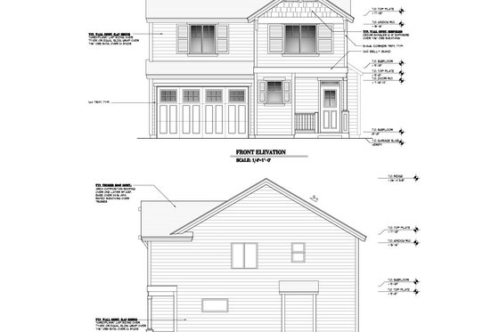 Exterior - Other Elevation 2 for Craftsman House Plan #53-589 - 3 bed, 2.5 bath
