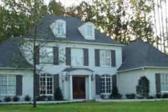 Exterior - Front Elevation for Colonial House Plan #81-615 - 5 bed, 4 bath