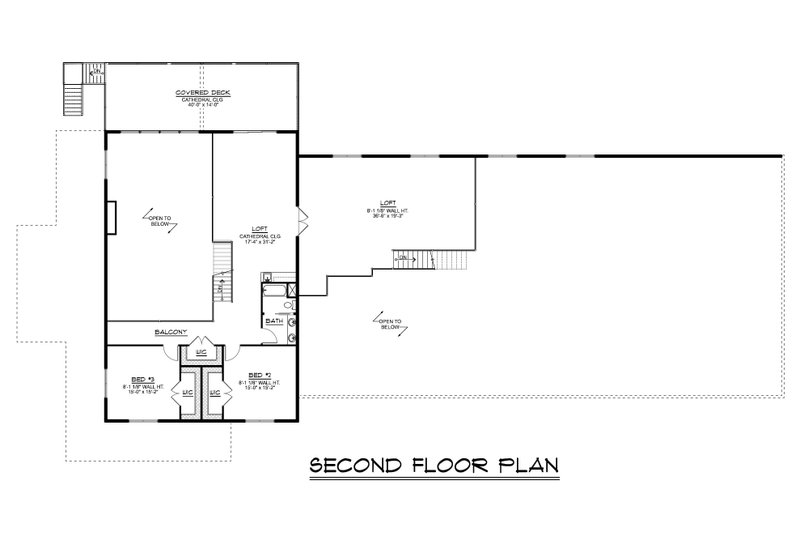 Dream House Plan - Floor Plan - Upper Floor for Barndominium House Plan #1064-227 - 3 bed, 3.5 bath