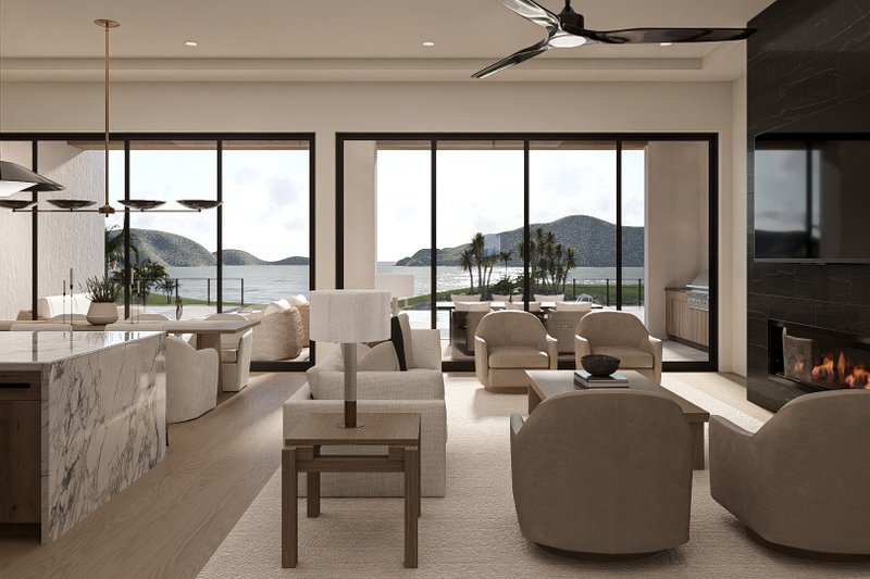 House Plan Design - Interior - Family Room for Modern House Plan #455-705 - 3 bed, 2.5 bath