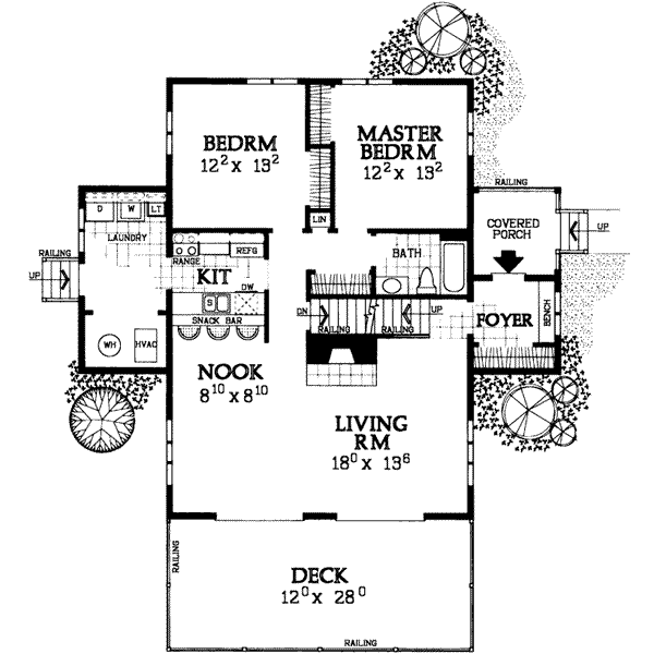 Home Plan - Modern Floor Plan - Main Floor Plan #72-477