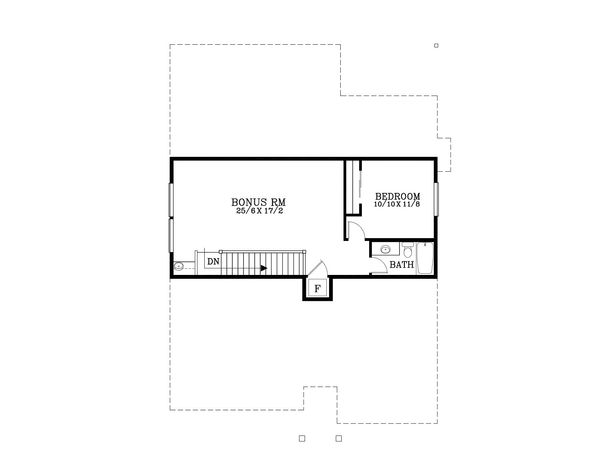 Craftsman Floor Plan - Upper Floor Plan #53-543