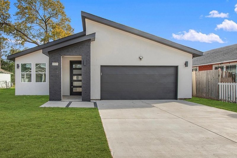 Home Plan - Exterior - Front Elevation 2 for Contemporary House Plan #1129-2 - 4 bed, 2 bath