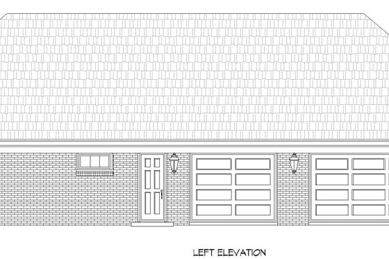 Exterior - Other Elevation for Southern House Plan #932-812 - 3 bed, 2.5 bath