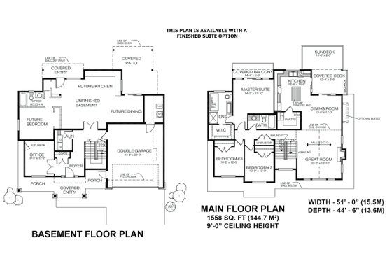 Floor Plan - Other Floor for Craftsman House Plan #1100-40 - 3 bed, 2 bath