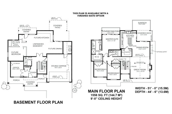 Craftsman Floor Plan - Other Floor Plan #1100-40