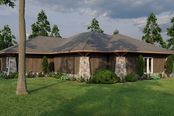 Exterior - Other Elevation for Mediterranean House Plan #923-337 - 3 bed, 2.5 bath