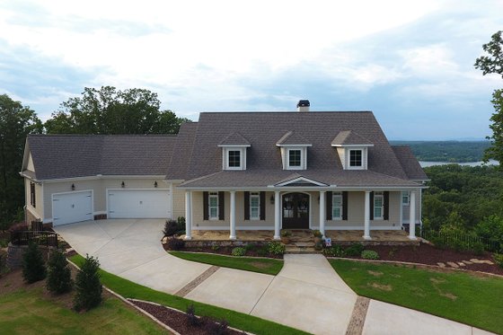 Exterior - Front Elevation 3 for Farmhouse House Plan #437-93 - 4 bed, 3.5 bath