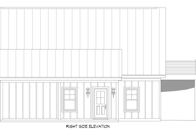 Home Plan - Exterior - Other Elevation 1 for Cabin House Plan #932-285, 0 bath