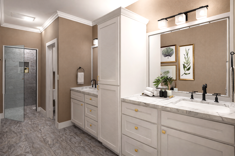Dream House Plan - Interior - Master Bathroom for Farmhouse House Plan #44-311 - 3 bed, 2 bath