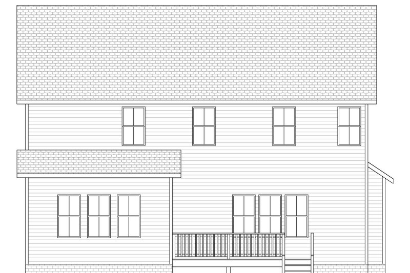 Dream House Plan - Exterior - Rear Elevation for Farmhouse House Plan #1080-4 - 4 bed, 3.5 bath