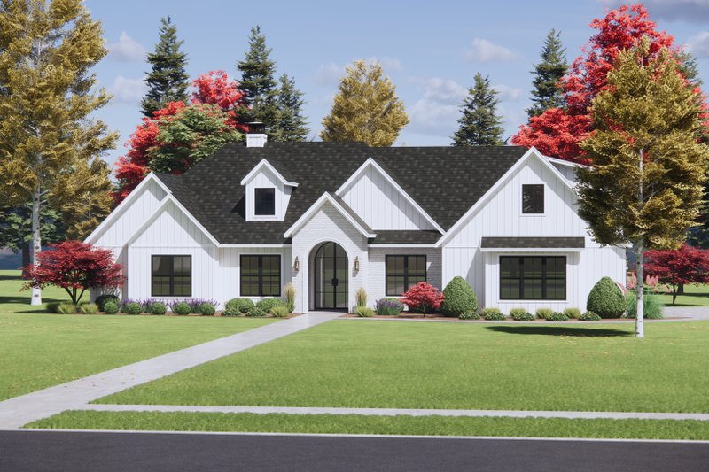 Dream House Plan - Exterior - Front Elevation 6 for Farmhouse House Plan #1096-153 - 4 bed, 3.5 bath