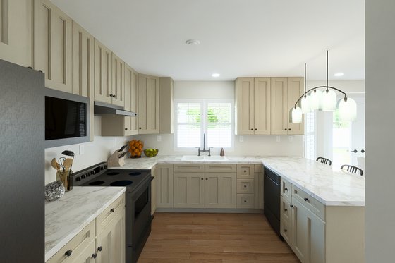 Interior - Kitchen for Traditional House Plan #1060-206 - 4 bed, 2.5 bath