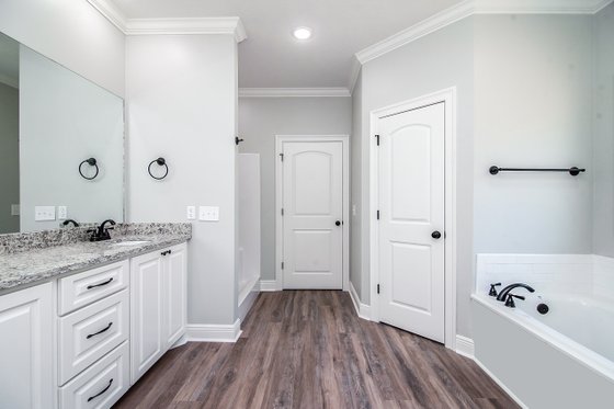 Interior - Master Bathroom 1 for Ranch House Plan #430-93 - 4 bed, 2 bath