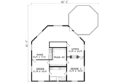 Mediterranean Style House Plan - 2 Beds 1 Baths 1247 Sq/Ft Plan #1-1460 