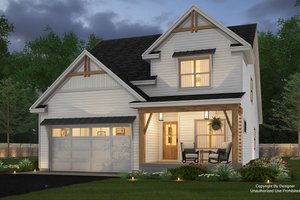 Farmhouse Exterior - Front Elevation Plan #51-1343