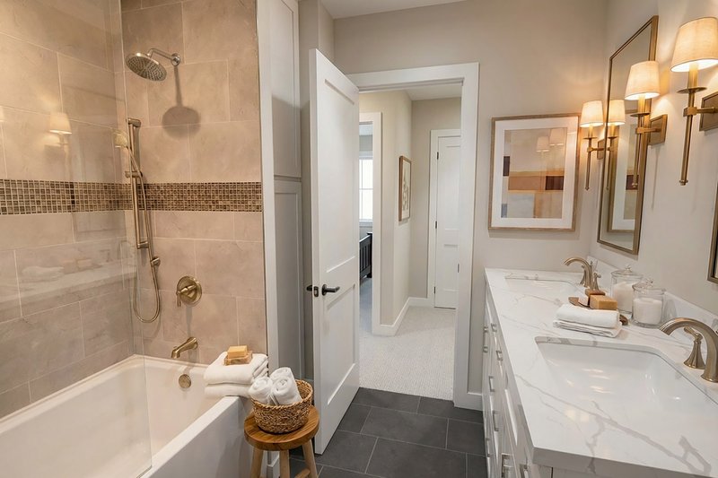 Home Plan - Interior - Bathroom 1 for Farmhouse House Plan #51-1517 - 4 bed, 2.5 bath