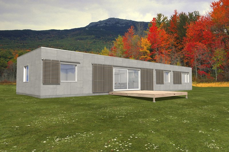 House Plan Design - Modern, Front elevation