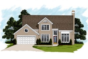 Traditional Exterior - Front Elevation Plan #56-172