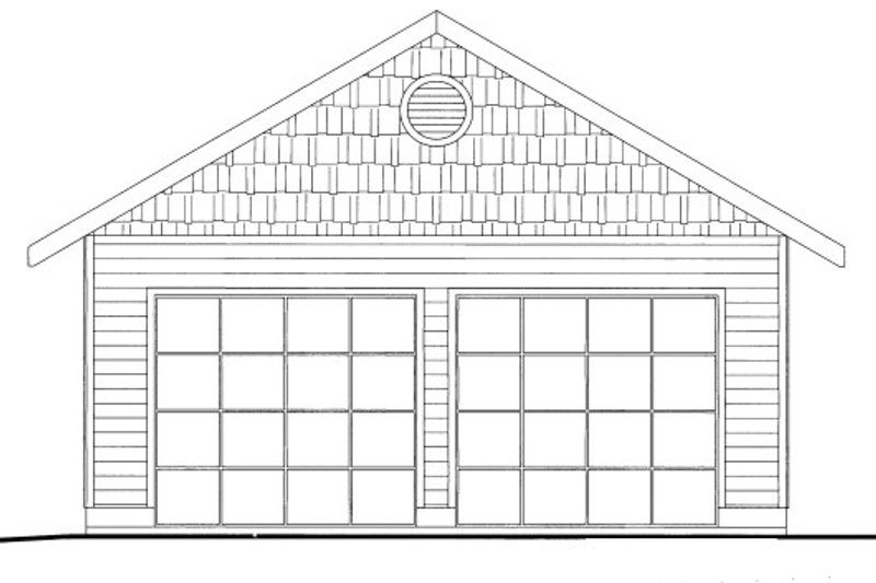 Architectural House Design - Traditional Exterior - Front Elevation Plan #117-665