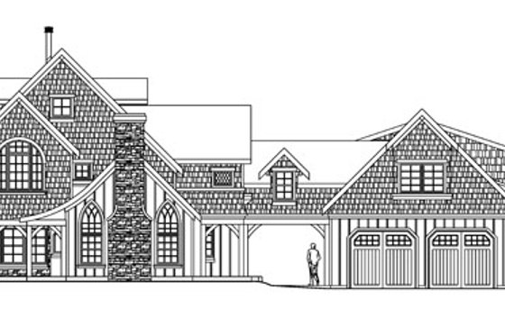 Exterior - Other Elevation for Craftsman House Plan #124-587 - 5 bed, 4 bath