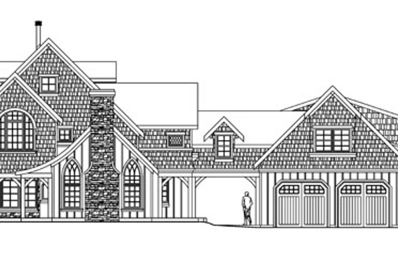 Home Plan - Exterior - Other Elevation for Craftsman House Plan #124-587 - 5 bed, 4 bath