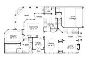 European Style House Plan - 4 Beds 4.5 Baths 3484 Sq/Ft Plan #411-651 