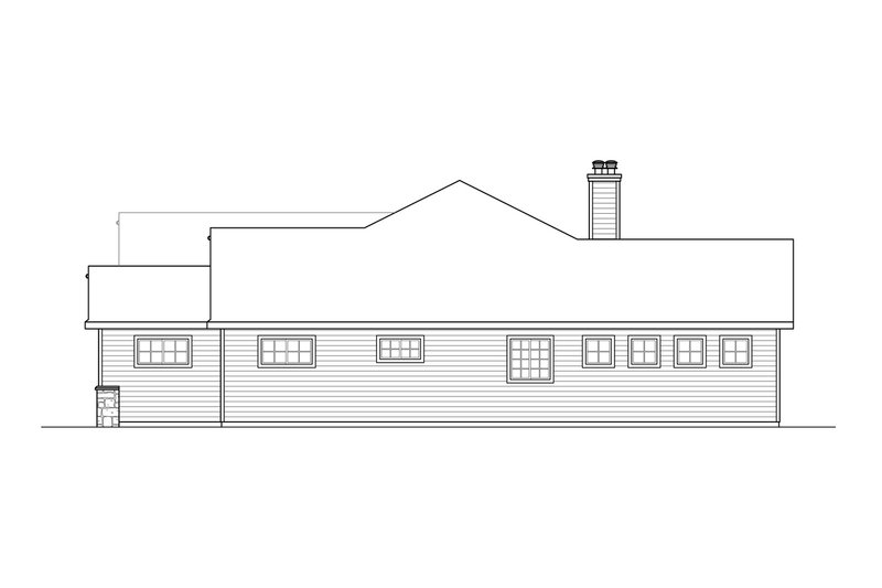 Home Plan - Right Side Elevation