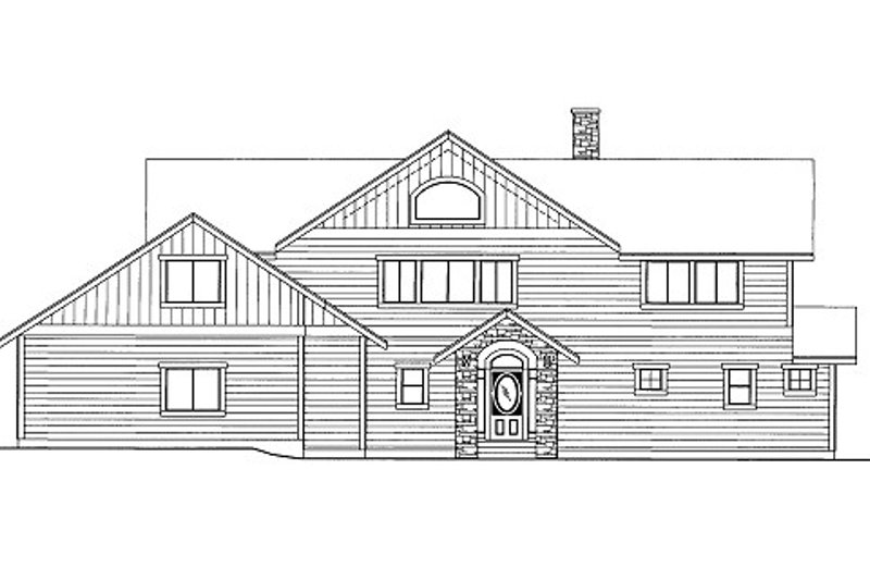Architectural House Design - Exterior - Front Elevation 3 for Bungalow House Plan #117-730 - 3 bed, 2.5 bath