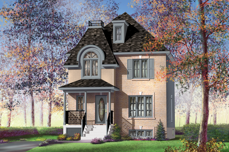 Dream House Plan - European Exterior - Front Elevation Plan #25-2011