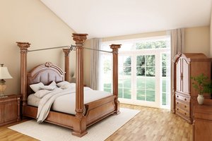 Interior - Master Bedroom for Ranch House Plan #427-6 - 3 bed, 2 bath