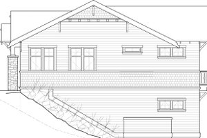 Exterior - Other Elevation for Craftsman House Plan #895-37 - 2 bed, 1 bath