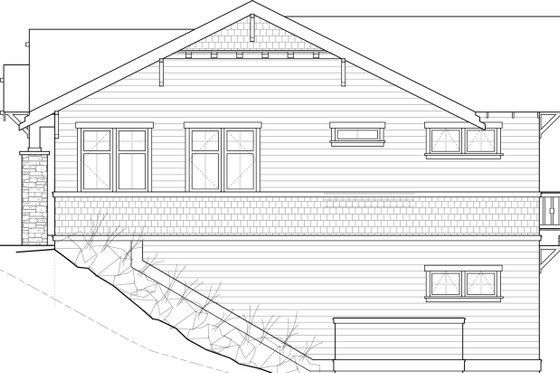 Exterior - Other Elevation for Craftsman House Plan #895-37 - 2 bed, 1 bath