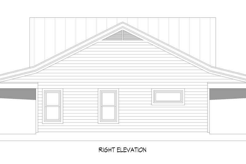 House Blueprint - Exterior - Other Elevation 1 for Country House Plan #932-1446 - 2 bed, 2 bath