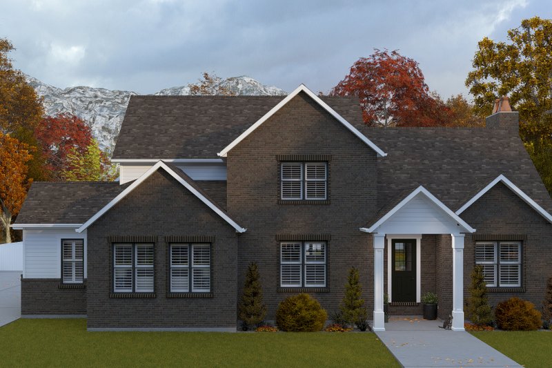 Farmhouse Style House Plan - 3 Beds 3.5 Baths 3184 Sq/Ft Plan #1060-410 Exterior