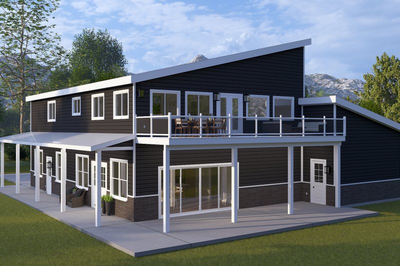 Home Plan - Exterior - Rear Elevation for Modern House Plan #1060-502 - 3 bed, 3.5 bath