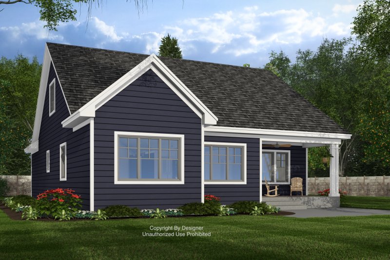 House Plan Design - Exterior - Rear Elevation for Traditional House Plan #51-1409 - 3 bed, 2.5 bath