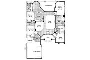 European Style House Plan - 4 Beds 4 Baths 3119 Sq/Ft Plan #417-359 