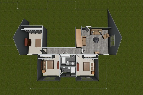 Farmhouse Floor Plan - Upper Floor Plan #513-2209