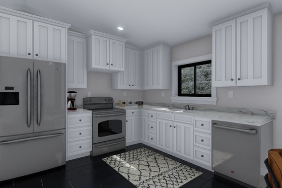 Interior - Kitchen 1 for Barndominium House Plan #1060-82 - 1 bed, 2 bath