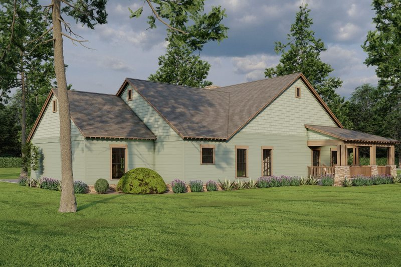 House Blueprint - Exterior - Rear Elevation 2 for Country House Plan #923-341 - 2 bed, 2 bath
