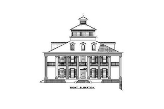 Exterior - Other Elevation 1 for Southern House Plan #17-280 - 5 bed, 5.5 bath