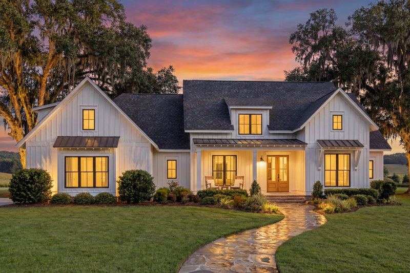 Home Plan - Exterior - Front Elevation 4 for Farmhouse House Plan #1067-4 - 4 bed, 3.5 bath