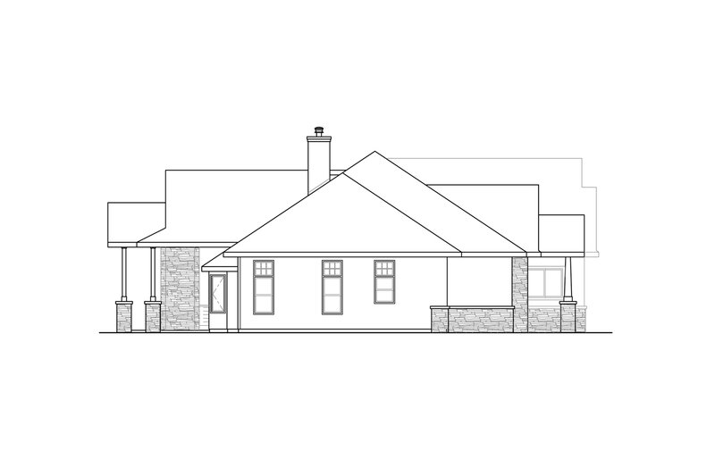 House Plan Design - Exterior - Other Elevation for Craftsman House Plan #124-1240 - 3 bed, 2.5 bath