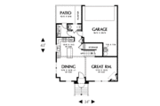 European Style House Plan - 4 Beds 2.5 Baths 1811 Sq/Ft Plan #48-492 