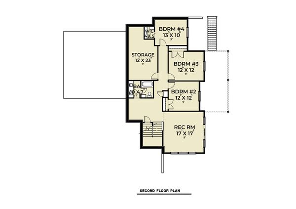 Home Plan - Craftsman Floor Plan - Lower Floor Plan #1070-130