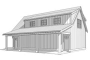 Farmhouse Style House Plan - 2 Beds 1 Baths 873 Sq/Ft Plan #1114-10 