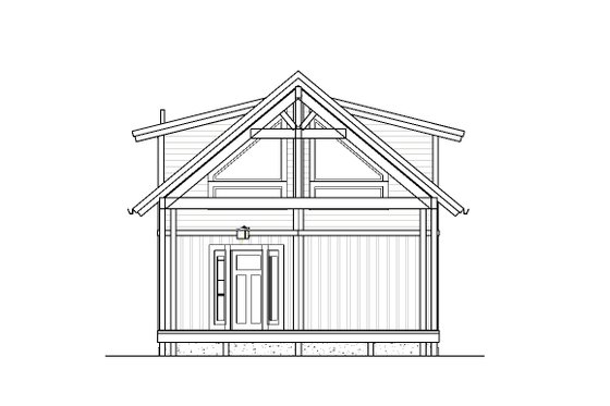 Exterior - Front Elevation 3 for Traditional House Plan #895-115 - 1 bed, 2 bath