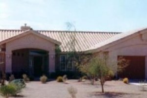 Adobe / Southwestern Exterior - Front Elevation Plan #1-559